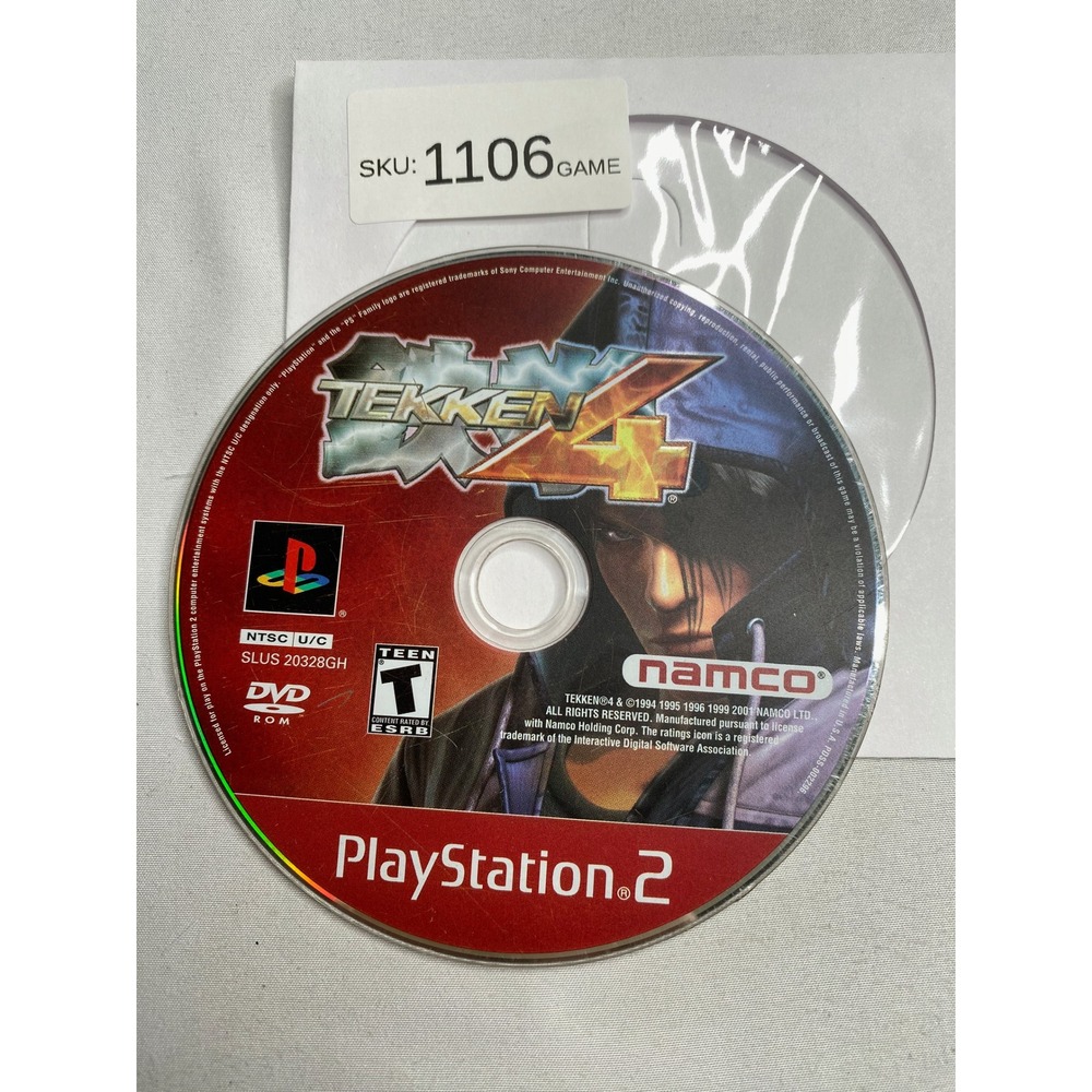 Tekken 4 Sony PlayStation 2 PS2 Game Disc Only